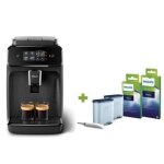 Machine expresso broyeur automatique - philips - ep1200 / 00 - 1500 w - 275 g de grains - noir + kit ...