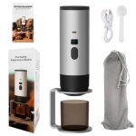 Machine expresso portable �lectrique sans fil batterie 7800mah chauffage eau �cran num�rique caf� nomade ...