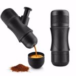 Machine  expresso portable manuel - mini de poche - caf en plein air voyage camping gadget - noir - ...