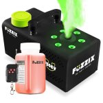 Machine  fume verticale fuzzix f506v 500w rgb avec tlcommande - liquide inclus