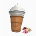Machine � glace 450ml 27x15x15cm mini sorbeti�re enti�rement automatique � faire soi - m�me sorbeti�re ...