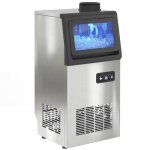Machine � gla�ons commerciale - homcom - 36kg / 24h et minuterie - nettoyage automatique - acier inoxydable ...