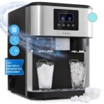 Machine  glaons klarstein eiszeit crush - glace pile - 18kg / 24h - 2 tailles - 18 l - argent