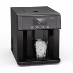Machine  glaons - klarstein - ice age - 10 - 15 kg / 24h - 3 tailles de cubes - inox noir