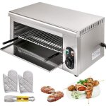 Machine a pain vevor 2000w salamandre electrique professionnelle toaster hamburger cuisine grille pain ...