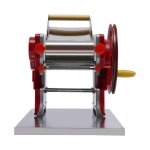 Machine � p�tes manuelle en acier inoxydable - rouleau � nouilles � manivelle avec �paisseur r�glabl
