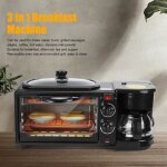 Machine  petit - djeuner 3 en 1 - hb042 - noir - 1050w - capacit 9l - 4 tasses de caf