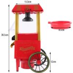 Machine à pop corn professionnelle - fasike - style nostalgique - rouge - 1200 watt Machine à pop corn professionnelle - fasike - style nostalgique - rouge - 1200 watt