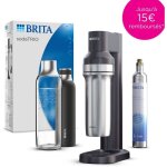 Machine à soda brita - sodatrio noire - 1 bouteille 1l et 1 cylindre de co2 inclus Machine à soda brita - sodatrio noire - 1 bouteille 1l et 1 cylindre de co2 inclus