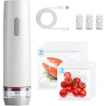 Machine sous vide alimentaire portable - febest - scelleuse automatique - 30 sacs r�utilisables - blanc ...