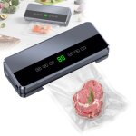 Machine sous vide automatique 6 en 1 65 kpa 120 w avec coupe - sac int�gr� et rouleau de scellage largeur ...