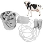 Machine traire lectrique trayeuse portative de pompe vide de pulsation de 3l avec 2 gobelets trayeurs ...