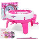Machine � tricoter � la main pimpimsky - 40 aiguilles - tricoter en laine �charpe - rose - pour enfant ...
