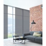 Madecostore kit complet panneaux japonais 60cm - gris clair - l115 x h250cm