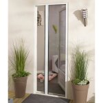 Madecostore moustiquaire enroulable latérale en alu pour porte et fenêtre - blanc - l160 x h220cm Madecostore moustiquaire enroulable latérale en alu pour porte et fenêtre - blanc - l160 x h220cm