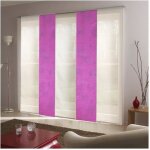 Madecostore panneau japonais tamisant devor fleurs - blanc - l45 x h260cm