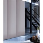 Madecostore panneau japonais tamisant uni - gris poivre - l45 x h260cm