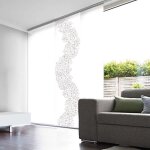 Madecostore panneau japonais voile blanc dévoré enduit prismes - blanc - l45 x h260cm Madecostore panneau japonais voile blanc dévoré enduit prismes - blanc - l45 x h260cm