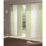 Madecostore panneau japonais voile de lin - vert fougre - l45 x h260cm
