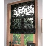 Madecostore store bateau imprim fleurs - noir - l45 x h175cm