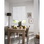 Madecostore store enrouleur tamisant motif arbre - gamme must - blanc - l64 x h250cm