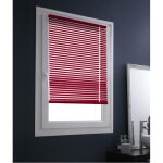 Madecostore store vnitien aluminium 25mm sans perage - rouge - l32 x h150cm