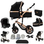 Magiczc poussette 3 en 1poussette bebe trio 3 en 10 - 3 anssiege autoenti�rement mis � jour sac � b�b� ...