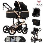 Magiczc poussette 3 en 1poussette trio 3 en 10 - 3 anssiege autoenti�rement mis � jour sac � b�b� noir ...