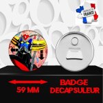 Magnet d�coratif d�capsuleur aimant� 59 mm manga goldorak 201