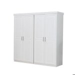 Magnus armoire - 4trg largeur 190 cm hauteur 190 cm blanc.