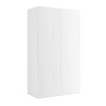 Maheline - meuble � chaussures 2 portes 4 �tag�res laqu� blanc