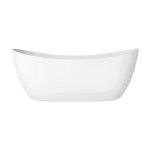 Mai & mai baignoire lot en acrylique blanc ovale 171x78x725cm baignoire sur pieds avec bonde et trop ...