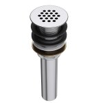 Mai & mai bonde de lavabo grille pour lavabos et vasques sans trop plein p015