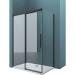 Mai & mai cabine de douche en angle 80x100 porte coulissante rectangulaire verre transparent de 6mm rav12 ... Mai & mai cabine de douche en angle 80x100 porte coulissante rectangulaire verre transparent de 6mm rav12 ...