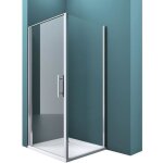 Mai & mai cabine de douche en angle 80x80 paroi de douche avec porte pivotante verre transparent avec ... Mai & mai cabine de douche en angle 80x80 paroi de douche avec porte pivotante verre transparent avec ...