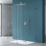 Mai & mai cabine de douche forme u 90x120 porte de douche coulissante verre tremp esg transparent rav17 ...
