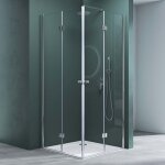 Mai & mai cabine de douche pliante 70x70 paroi de douche portes pivotantes avec revtement easy clean ...