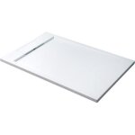 Mai & mai receveur de douche 80x120 bac � douche blanc en r�sine marbre artificielle 80x120x4cm g�o4