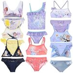 Maillot de bain bikini 2 pices - disney - frozen 2 - fille - rouge - produit officiel
