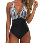 Maillot de bain femmemaillot de bain 1 piece femme wrap dos nu crois� col en vavec bonnets int�gr�ssans ...