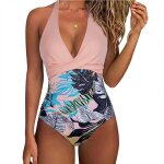 Maillot de bain femmemode maillot de bain 1 piece femme wrap dos nu crois� col en vavec bonnets int�gr�ssans ...