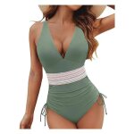Maillot de bain une pi�ce - lunnte - gainant ventre plat - push - up � coussinets amovibles - bretelles ...