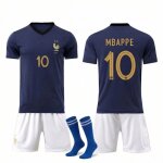 Maillot de foot enfant - ensemble foot enfant france mbapp� 10 - manches courtes - respirant - coupe ...