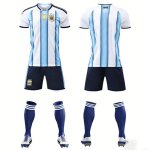 Maillot enfant - ensemble maillot de football argentine - kit complet (maillot + short + chaussettes) ...