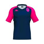 Maillot d?entrainement stade fran�ais paris kappa marine et rose
