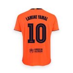 Maillot fc barcelone third homme lamine yamal n�10 2025 / 26 orange - - orange