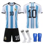 Maillot de foot enfant argentine messi 10 - tenue sportive pour enfants avec chaussettes et prot�ge - ...