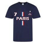 Maillot de foot enfant - npz - esprit paris n�7 - bleu - respirant - manches courtes