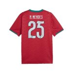 Maillot portugal domicile nuno mendes n�25 homme 2026 rouge - coupe du monde - - red