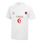 Maillot de sport - npz - tunisie - unisexe - n�10 et blason - tissu neoteric respirant